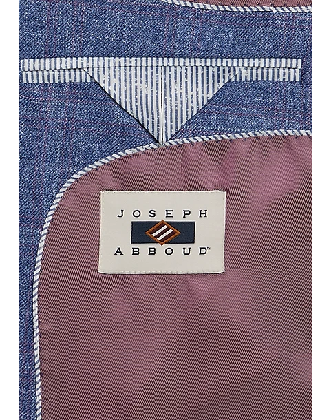 Joseph Abboud Modern Fit Sport Coat, Tan Windowpane Plaid - Image 3