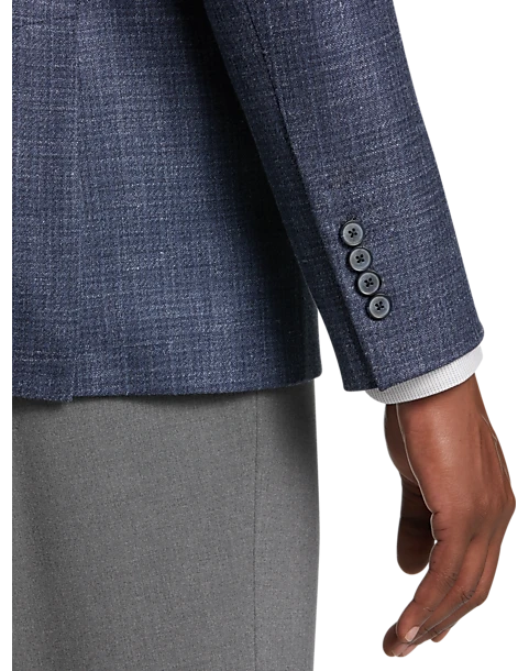 Joseph Abboud Modern Fit Textured Sport Coat, Blue - Image 2