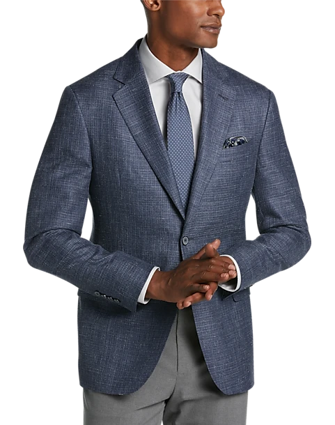 Joseph Abboud Modern Fit Textured Sport Coat, Blue