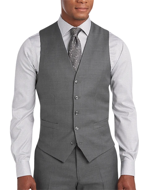 Joseph Abboud Black Modern Fit Suit Separates Vest