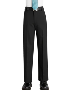 Joseph Abboud Boys Black Suit Separates Pants, Husky