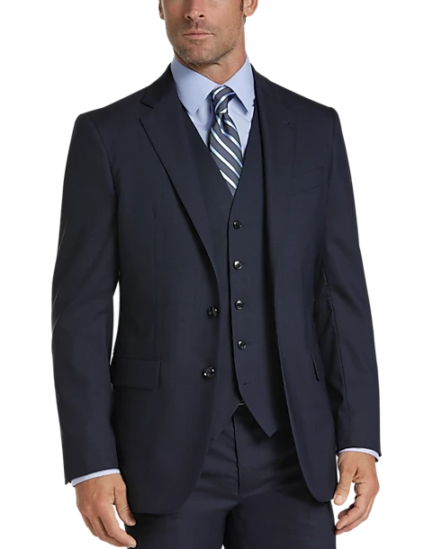 Joseph Abboud Modern Fit Suit Separates Coat, Charcoal Tic - Image 4