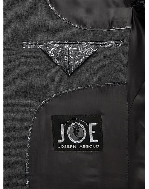JOE Joseph Abboud Charcoal Gray Slim Fit Suit - Image 4
