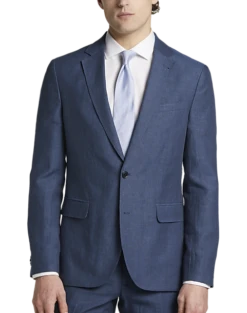 JOE Joseph Abboud Linen Slim Fit Suit Separates Jacket, Light Blue