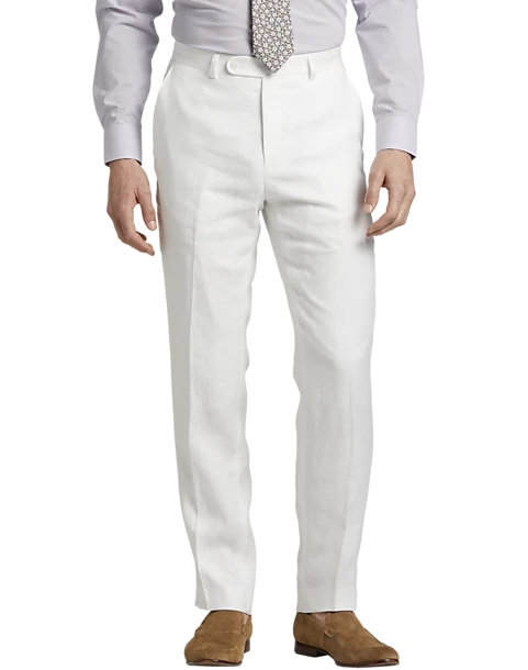 JOE Joseph Abboud Linen Slim Fit Suit Separates Vest, Light Gray - Image 2