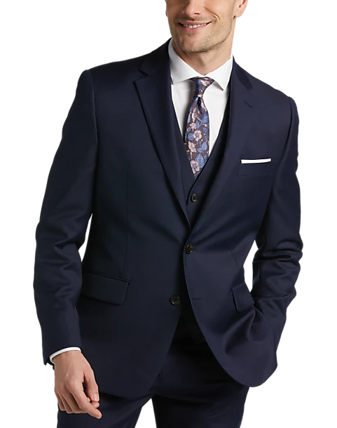 Joseph Abboud Classic Fit Notch Collar Suit Separates Jacket, Navy - Image 3