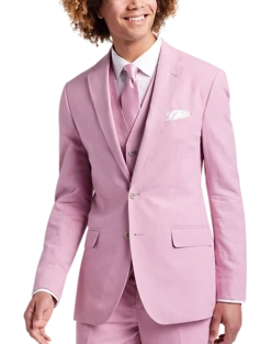 JOE Joseph Abboud Slim Fit Linen Blend Suit Separates Coat, Teal