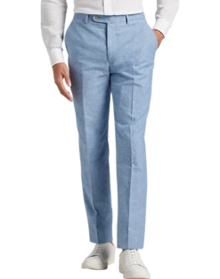 JOE Joseph Abboud Slim Fit Linen Blend Suit Separates Pants, Dusty Blue