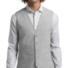 JOE Joseph Abboud Slim Fit Linen Blend Suit Separates Vest, Light Gray