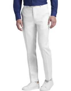 JOE Joseph Abboud Slim Fit Linen Blend Suit Separates Pants, White