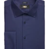 Joseph Abboud Modern Fit French Cuff Tuxedo Formal Shirt, Navy