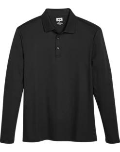 Joseph Abboud Modern Fit Luxe Cotton Polo, Black