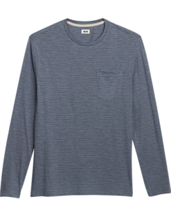 Joseph Abboud Modern Fit Crew Neck Tee, Slate Stripe