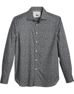 Joseph Abboud Modern Fit Spread Collar Woven Sport Shirt, Olive Foliage