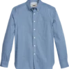 Joseph Abboud Modern Fit Sport Shirt, Blue Melange Check