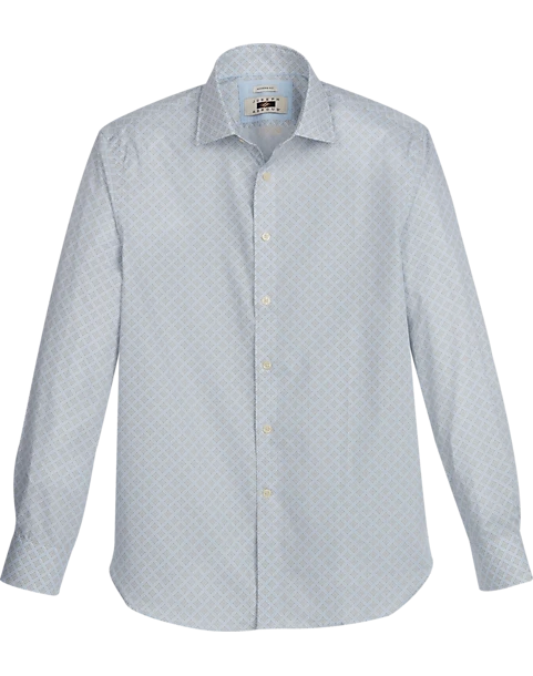 Joseph Abboud Modern Fit Sport Shirt, Olive Diamond Tile