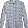 Joseph Abboud Modern Fit Sport Shirt, Blue Paisley Mosaic