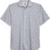 Joseph Abboud Modern Fit Sport Shirt, Slate Tattoo Print