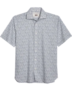 Joseph Abboud Modern Fit Sport Shirt, Slate Tattoo Print