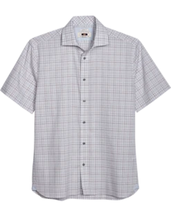 Joseph Abboud Modern Fit Sport Shirt, Gray Plaid
