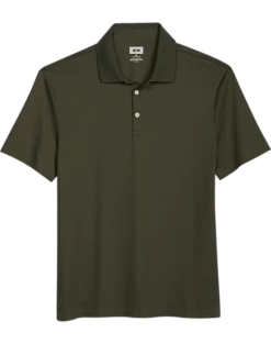 Joseph Abboud Modern Fit Luxe Cotton Polo, Olive Green