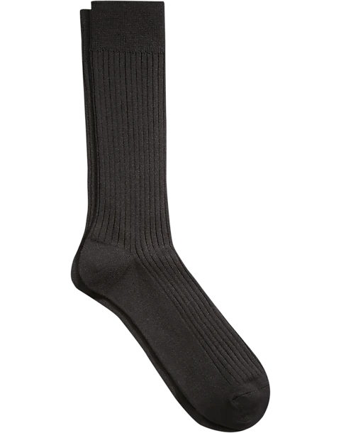 Joseph Abboud Soft Socks Black Ribbed Socks, 1 Pair