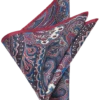 Joseph Abboud Pocket Square, Burgundy Paisley