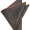 Joseph Abboud Pocket Square, Taupe Check