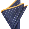 Joseph Abboud Pocket Square, Blue & Orange Dot