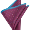 Joseph Abboud Pocket Square, Navy & Burgundy Dot