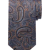 Joseph Abboud Narrow Tie, Brown Paisley