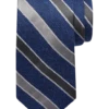 Joseph Abboud Narrow Tie, Navy & Gray Stripe