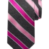 Joseph Abboud Narrow Tie, Pink & Black Stripe