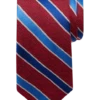 Joseph Abboud Narrow Tie, Red & Blue Stripe
