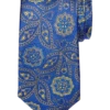 Joseph Abboud Narrow Silk Tie, Teal Paisley Medallion