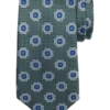 Joseph Abboud Narrow Silk Tie, Olive Medallion