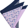Joseph Abboud Pocket Square, Navy & Purple Multi Pattern