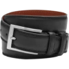 Joseph Abboud Double Loop Leather Belt, Black