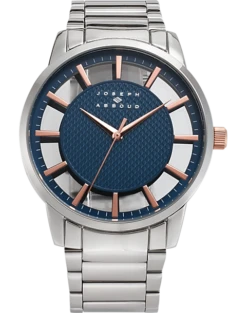 Joseph Abboud Modern Watch, Silver And Blue