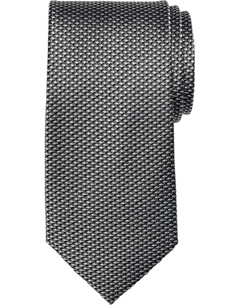 Joseph Abboud Narrow Tie, Black Basketweave