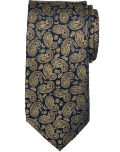 Joseph Abboud Narrow Tie, Gold Paisley