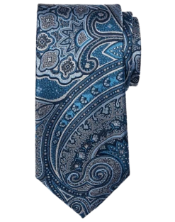 Joseph Abboud Narrow Tie, Blue Persian