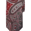 Joseph Abboud Narrow Tie, Red Persian
