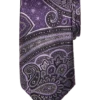 Joseph Abboud Narrow Tie, Purple Persian