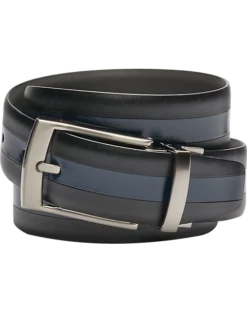 Joseph Abboud Reversible Leather Belt, Black