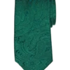 Joseph Abboud Narrow Tie, Green Tonal Paisley