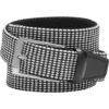 Joseph Abboud Woven Casual Belt, Black & White Diamond Check