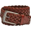 Joseph Abboud Genuine Leather Braided Belt, Cognac
