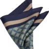 Joseph Abboud Pocket Square, Blue Medallion