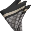 Joseph Abboud Pocket Square, Black Medallion